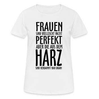 Frauen aus dem Harz - Frauen T-Shirt atmungsaktiv - Weiß - Vorne - AI Model Female 172 dark (172cm)