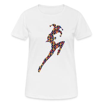 Arlequin - T-shirt respirant Femme - blanc - Devant - AI Model Female 172 dark (172cm)