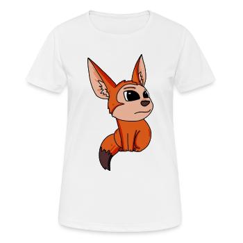 Fuchs Wüstenfuchs Tier Zootier - Frauen T-Shirt atmungsaktiv - Weiß - Vorne - AI Model Female 172 dark (172cm)