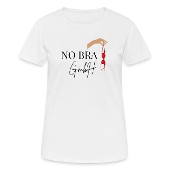 No Bra GmbH drôle motif bachelor lin adieu - T-shirt respirant Femme - blanc - Devant - AI Model Female 172 dark (172cm)
