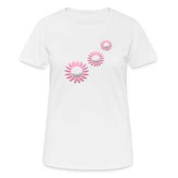 Flowers... - Women's Breathable T-Shirt - white - Front - AI Model Female 172 dark (172cm)