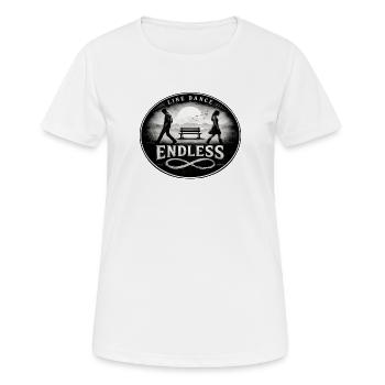 Amour sans fin - T-shirt respirant Femme - blanc - Devant - AI Model Female 172 dark (172cm)