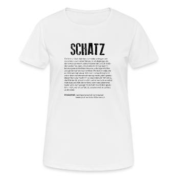 Schatz Definition - Frauen T-Shirt atmungsaktiv - Weiß - Vorne - AI Model Female 172 dark (172cm)
