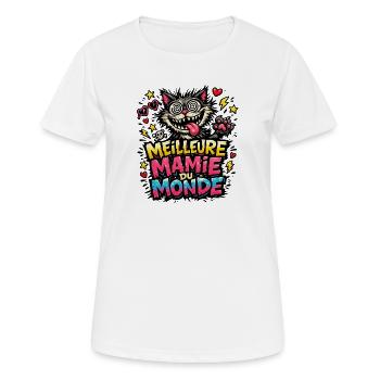 Best Granny in the World - Women's Breathable T-Shirt - white - Front - AI Model Female 172 dark (172cm)