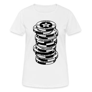 Casino - Women's Breathable T-Shirt - white - Front - AI Model Female 172 dark (172cm)