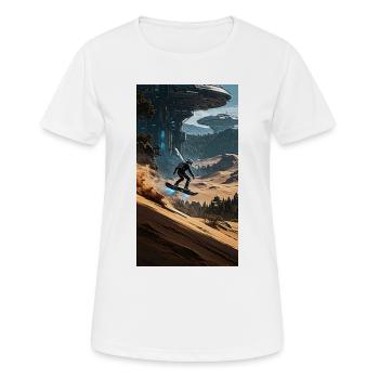 Sandboarding Adventure - Women's Breathable T-Shirt - white - Front - AI Model Female 172 dark (172cm)
