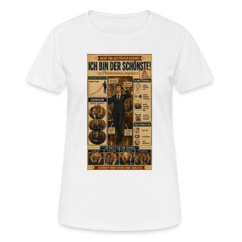 Ich bin der Schönste – Krone inklusive - Frauen T-Shirt atmungsaktiv - Weiß - Vorne - AI Model Female 172 dark (172cm)