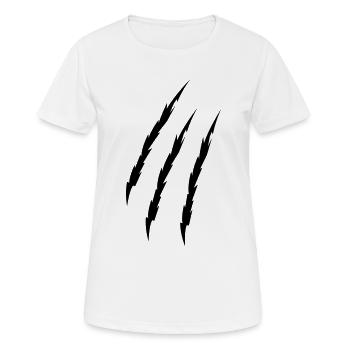 Krallen - Frauen T-Shirt atmungsaktiv - Weiß - Vorne - AI Model Female 172 dark (172cm)