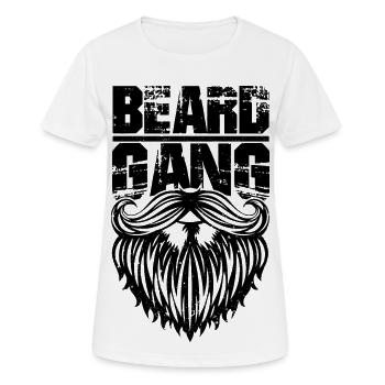 beard gang - lustiges Bartshirt - Frauen T-Shirt atmungsaktiv - Weiß - Vorne - AI Model Female 172 dark (172cm)