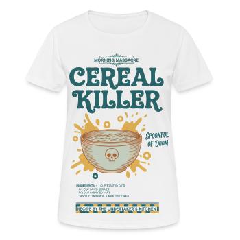 Breakfast Funny Brunch Coffee Pancake Food Bacon - Women's Breathable T-Shirt - white - Front - AI Model Female 172 dark (172cm)