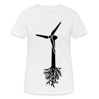 Think Green - T-shirt respirant Femme - blanc - Devant - AI Model Female 172 dark (172cm)