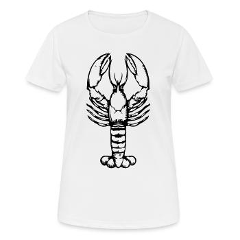 Homard - T-shirt respirant Femme - blanc - Devant - AI Model Female 172 dark (172cm)