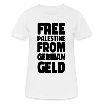 solidarité avec Israël - T-shirt respirant Femme - blanc - Devant - AI Model Female 172 dark (172cm)