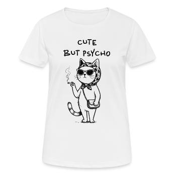 Cute but Psycho - Women's Breathable T-Shirt - white - Front - AI Model Female 172 dark (172cm)