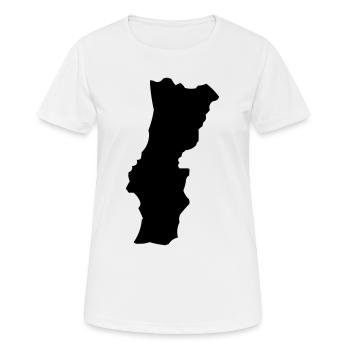 Portugal - Frauen T-Shirt atmungsaktiv - Weiß - Vorne - AI Model Female 172 dark (172cm)
