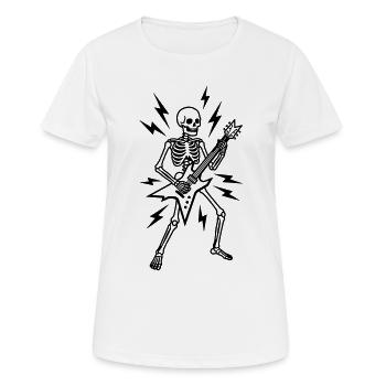 Métal - T-shirt respirant Femme - blanc - Devant - AI Model Female 172 dark (172cm)