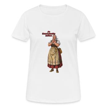 Dirndl Retro Jo Herrschaftszeiten - Frauen T-Shirt atmungsaktiv - Weiß - Vorne - AI Model Female 172 dark (172cm)