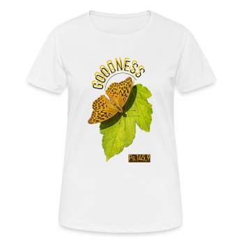 Goodness Butterfly - Frauen T-Shirt atmungsaktiv - Weiß - Vorne - AI Model Female 172 dark (172cm)