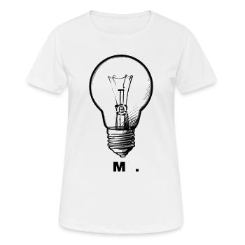 Idée : Suis-je. - T-shirt respirant Femme - blanc - Devant - AI Model Female 172 dark (172cm)