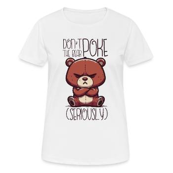 Serious Teddy - Women's Breathable T-Shirt - white - Front - AI Model Female 172 dark (172cm)