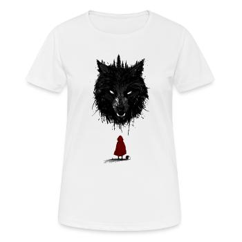 L’histoire des bois sombres - T-shirt respirant Femme - blanc - Devant - AI Model Female 172 dark (172cm)