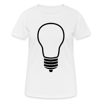 Ampoule - T-shirt respirant Femme - blanc - Devant - AI Model Female 172 dark (172cm)