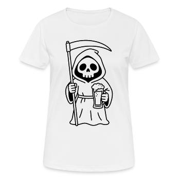 dead beer - Women's Breathable T-Shirt - white - Front - AI Model Female 172 dark (172cm)