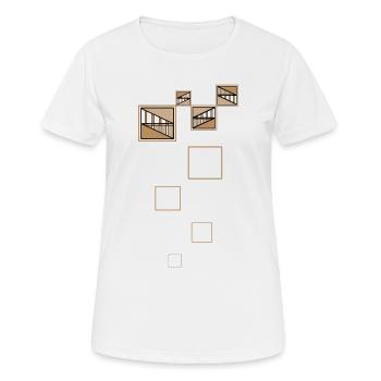 Golden Shapes - Women's Breathable T-Shirt - white - Front - AI Model Female 172 dark (172cm)