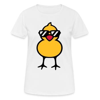 cool chick (rd) - T-shirt respirant Femme - blanc - Devant - AI Model Female 172 dark (172cm)