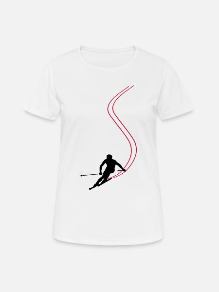 Ski ! - T-shirt respirant Femme - blanc