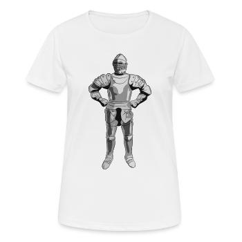 chevalier - T-shirt respirant Femme - blanc - Devant - AI Model Female 172 dark (172cm)