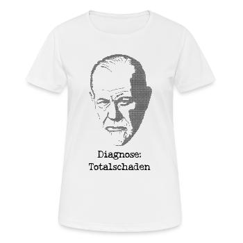 Diagnostic Freud de perte totale - T-shirt respirant Femme - blanc - Devant - AI Model Female 172 dark (172cm)