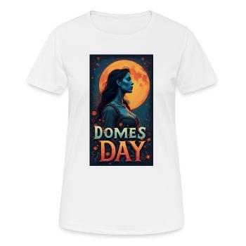 Nuit au clair de lune dômes jour portrait - T-shirt respirant Femme - blanc - Devant - AI Model Female 172 dark (172cm)