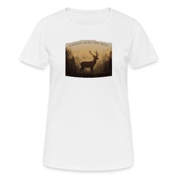Né pour errer - T-shirt respirant Femme - blanc - Devant - AI Model Female 172 dark (172cm)