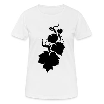 Une vigne en silhouette - T-shirt respirant Femme - blanc - Devant - AI Model Female 172 dark (172cm)
