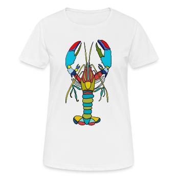 Colorful crab neon style - Women's Breathable T-Shirt - white - Front - AI Model Female 172 dark (172cm)