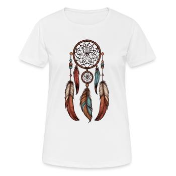Attrape-rêves - T-shirt respirant Femme - blanc - Devant - AI Model Female 172 dark (172cm)