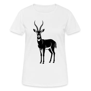 Antilope - T-shirt respirant Femme - blanc - Devant - AI Model Female 172 dark (172cm)