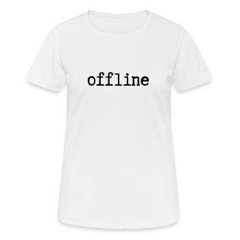 Offline - Women's Breathable T-Shirt - white - Front - AI Model Female 172 dark (172cm)