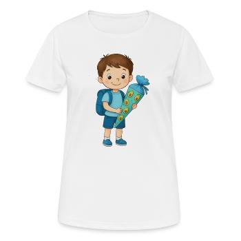 Pupils with avocado school cone - Women's Breathable T-Shirt - white - Front - AI Model Female 172 dark (172cm)