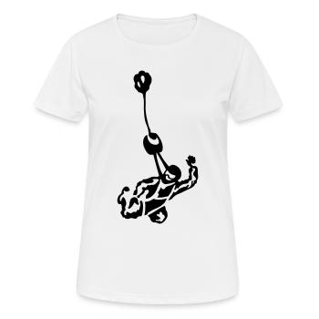Fallschirmspringer - Frauen T-Shirt atmungsaktiv - Weiß - Vorne - AI Model Female 172 dark (172cm)
