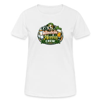 Diapers & Hops Crew - Women's Breathable T-Shirt - white - Front - AI Model Female 172 dark (172cm)