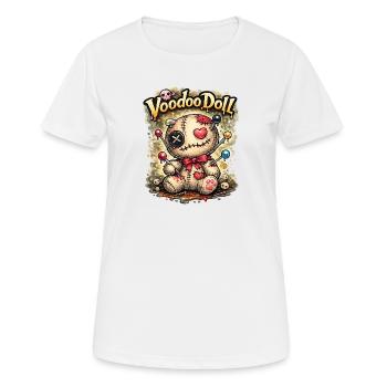Voodoo Doll – Poupée Vaudou Kawaï - T-shirt respirant Femme - blanc - Devant - AI Model Female 172 dark (172cm)