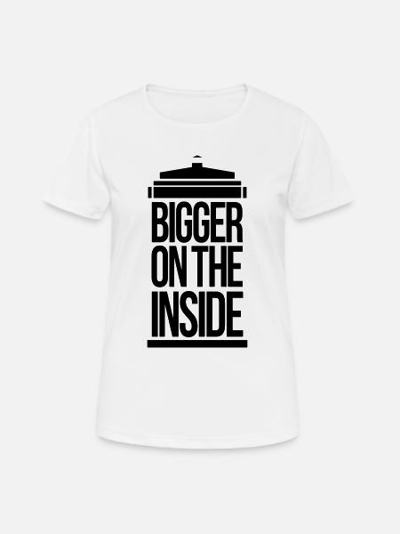 Bigger on the inside - T-shirt respirant Femme - blanc