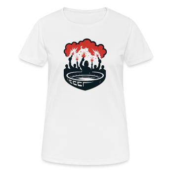 Pyrotechnics Stadium - Women's Breathable T-Shirt - white - Front - AI Model Female 172 dark (172cm)