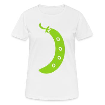 haricot vert - T-shirt respirant Femme - blanc - Devant - AI Model Female 172 dark (172cm)