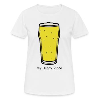 Golden Draft Pint-Grafik - Frauen T-Shirt atmungsaktiv - Weiß - Vorne - AI Model Female 172 dark (172cm)