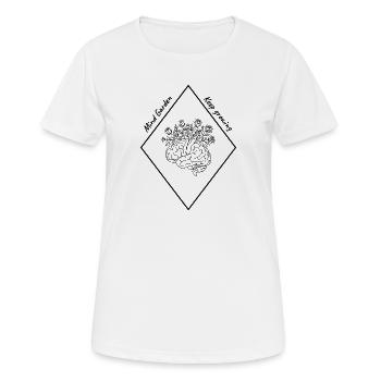 Mind Garden Gehirn Keep Growing - Frauen T-Shirt atmungsaktiv - Weiß - Vorne - AI Model Female 172 dark (172cm)