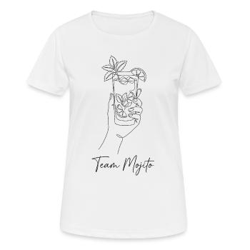 Bachelor Party Mojito Cocktail Bartender - Women's Breathable T-Shirt - white - Front - AI Model Female 172 dark (172cm)