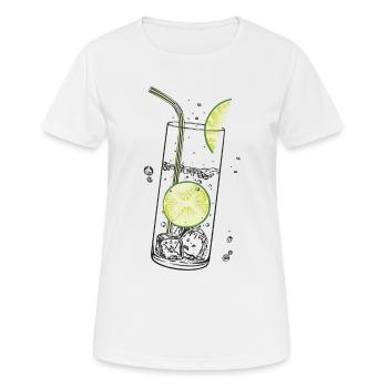 Limetten Limonade Sommer Limo - Women's Breathable T-Shirt - white - Front - AI Model Female 172 dark (172cm)